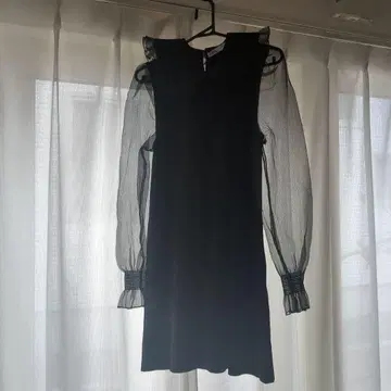 ZARA 블랙 시스루 드레스 S