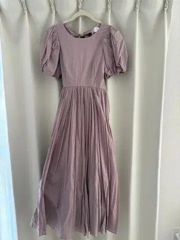 SNIDEL 연보라 롱 드레스 오가닉