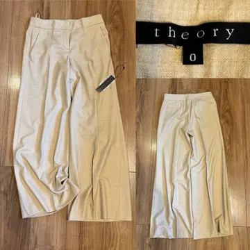 theory 띠어리 와이드 플레어 팬츠 SUPER SAXONY 원단