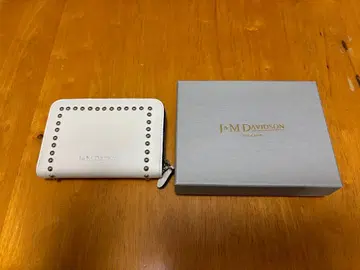 J&M DAVIDSON 화이트 접이식 지갑