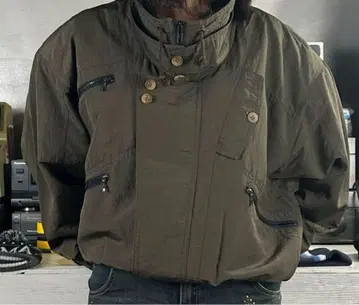 y2k 페어리 그런지 펑크 구제 의류 올리브 그린 마운틴 파카