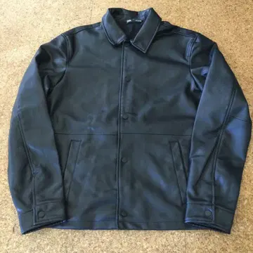 ZARA 가죽 자켓 Black