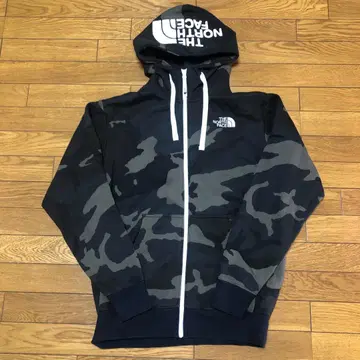 THE NORTH FACE 카모 패턴 풀 집업 후드티