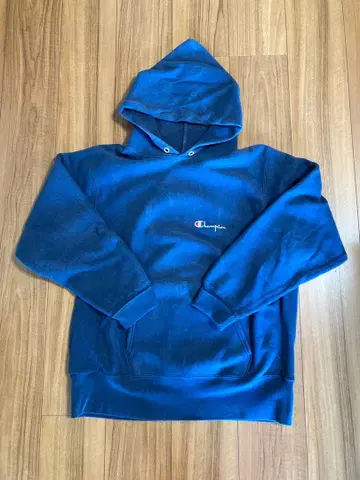 90s USA제 Champion 리버스 위브 후드티 스크립트 L