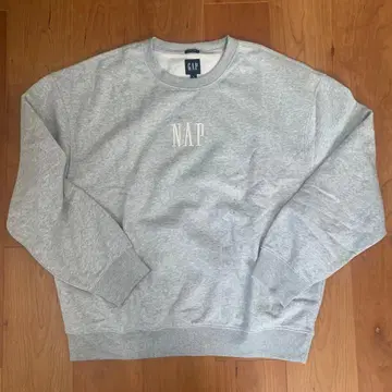 GAP NAP 자수 그레이 빈티지 소프트 맨투맨 L