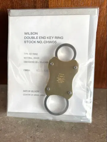 새상품 최종 가격 인하! Wilson 키링 NICKEL X BRASS