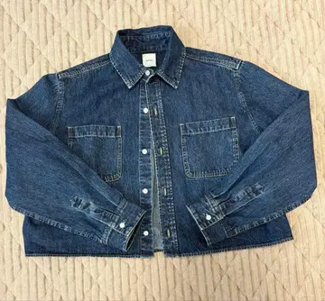 새상품급 spick & span 숏 데님 셔츠