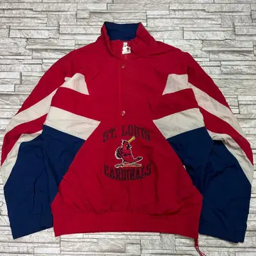 90s STARTER MLB 카디널스 나일론 풀오버 자수 디자인
