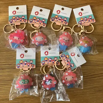 만박 미야쿠미야쿠 산리오 마스코트 클리어 컬러 키링 컴플리트