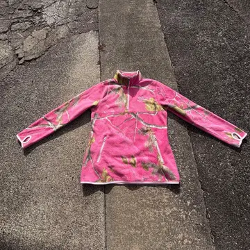 REALTREE APC 핑크 플리스 긴팔