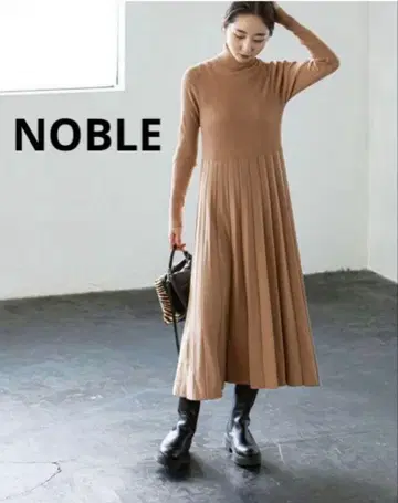 노블 리브 터틀 니트 원피스