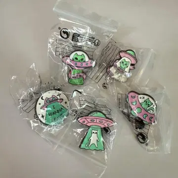 고양이 우주 핀 배지 세트