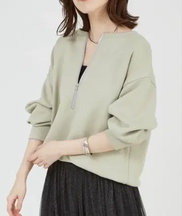 라이트 종이상자 니트 2WAY 긴팔 풀오버