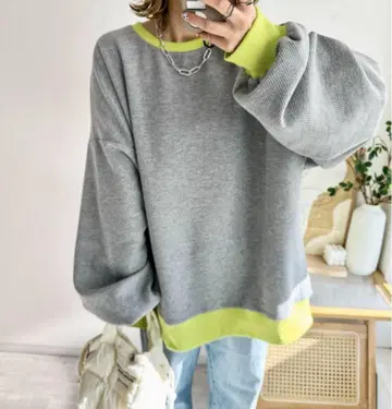 [ 미사용 새상품 ] ema 콜라보/AMELY 와플 상의