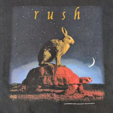 Rush 90s NICE MAN 택 토끼와 거북이 T셔츠