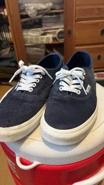 해외 VANS 오센틱 네이비 27.5cm