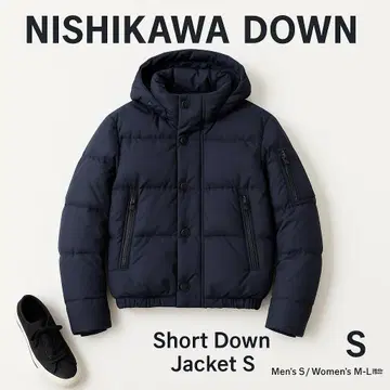 나노 유니버스 니시카와 다운 다운 자켓 네이비 S 후드 탈부착 가능