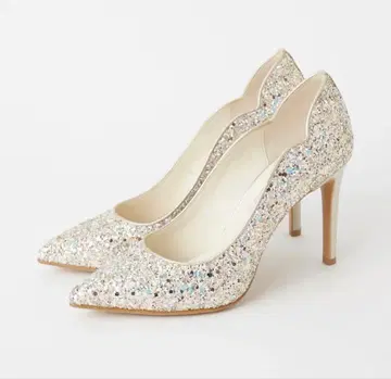 다이애나 글리터 펌프스 브라이덜 신발 22.5cm