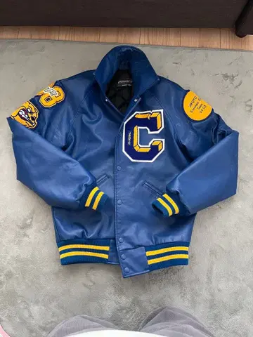 Powers 바시티 자켓 블루 XS