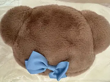 시마무라 아오키 미사코 곰 파우치 베이지