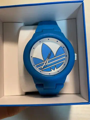 adidas 시계 러버 스카이블루