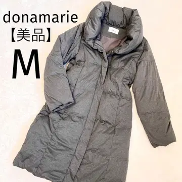 [새상품급] donamarie 브라운 롱 다운 코트 목 부분 볼륨 경량