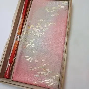 겨울용 오비 장식 천 허리띠 세트 순수 실크 미사용 No628