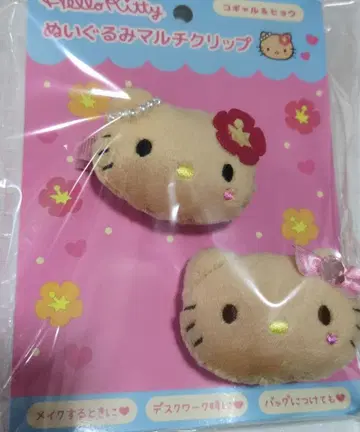 새상품 헬로키티 봉제 인형 멀티 클립 일광화상 키티 코갸루 & 레오파드