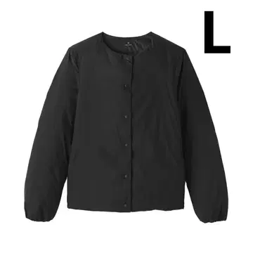 무인양품 경량 다운 포켓터블 노카라 자켓