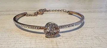 스톤 부착 골드 뱅글