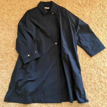 RADIATE 네이비 나일론 롱 코트