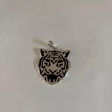 화이트 골드 오닉스 남성용 펜던트 탑 중고