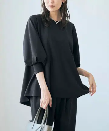 코엔 x RONEL 컷 조젯 볼륨 슬리브 블라우스