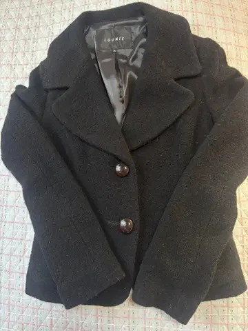 LOUNIE 블랙 피코트 36