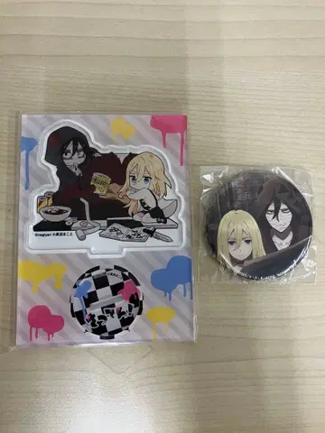 사츠텐! 살육의 천사 아크릴 스탠드 배지 세트 자크와 레이첼