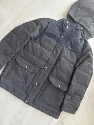 새상품급 Eddie Bauer 다운 자켓 트위드