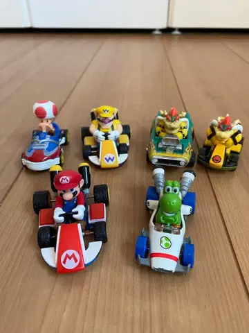 마리오 카트 피규어 6개 세트 (낱개 판매 가능)