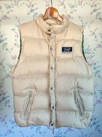 DOG DEPT 도그데프트 남성용 다운 베스트 베이지색