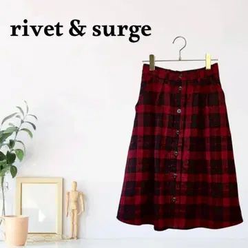 zG648 [F] 리벳 & 서지 프론트 버튼 타탄 체크