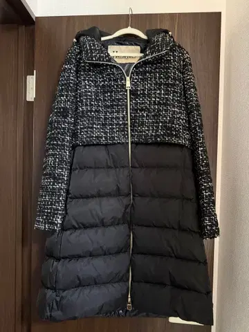 Herno 헬로 절개 후드 부착 다운 코트