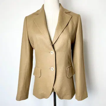 새상품급 ESTNATION 에스트네이션 울 자켓 베이지 38/M