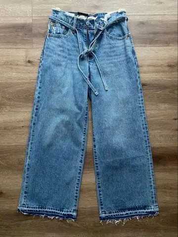 Ungrid Levi's 별주 XL STRAIGHT 데미지 데님