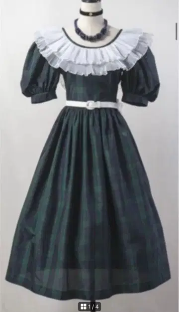 Bernet 체크 원피스 드레스 구제 의류