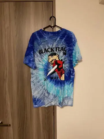 희귀 레어 black flag 블랙 플래그 타이 다이 티셔츠