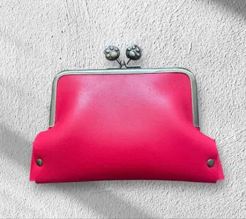 가죽 가마구치 지갑 컴팩트 타입