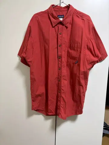 patagonia 반팔 셔츠 M 빨간색