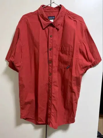patagonia 반팔 셔츠 M 빨간색