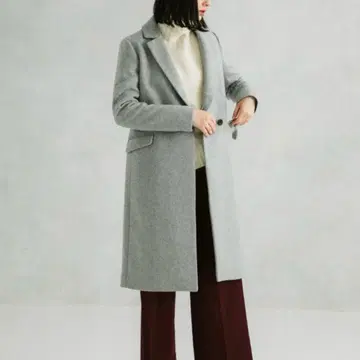 UNITED TOKYO 캐시미어 울 체스터 코트 라이트 그레이 2
