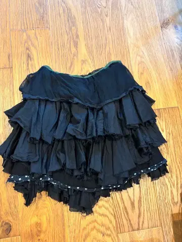 스나오 쿠와하라 쉬폰 도트 캉캉 스커트