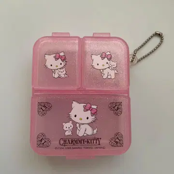 레어 희귀 헬로키티 챠미키티 플라스틱 케이스 레트로